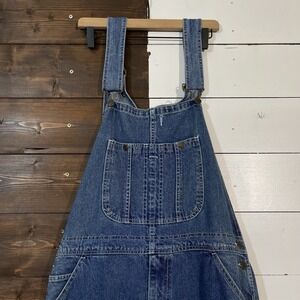 Austin Clothing Co. Denim Carpenter Bib Overalls Size Large Rn O98223